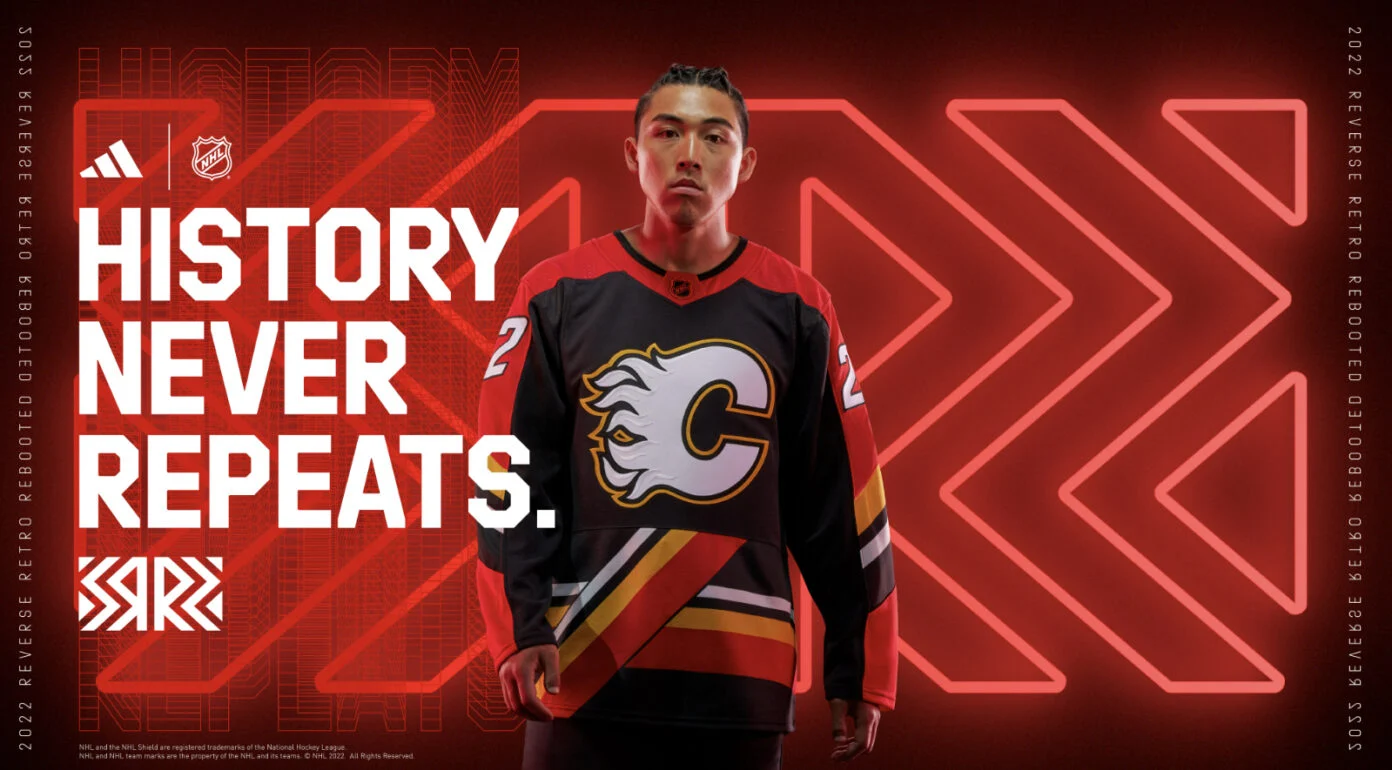 Calgary Flames Primegreen Authentic Adidas Reverse Retro Jersey 50 New