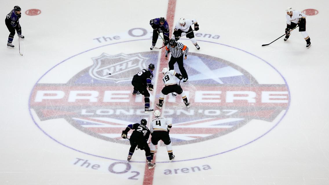 In the NHL's last visit to London, the LA Kings took on the Anaheim Ducks at the O2 Arena (Image: NHL)