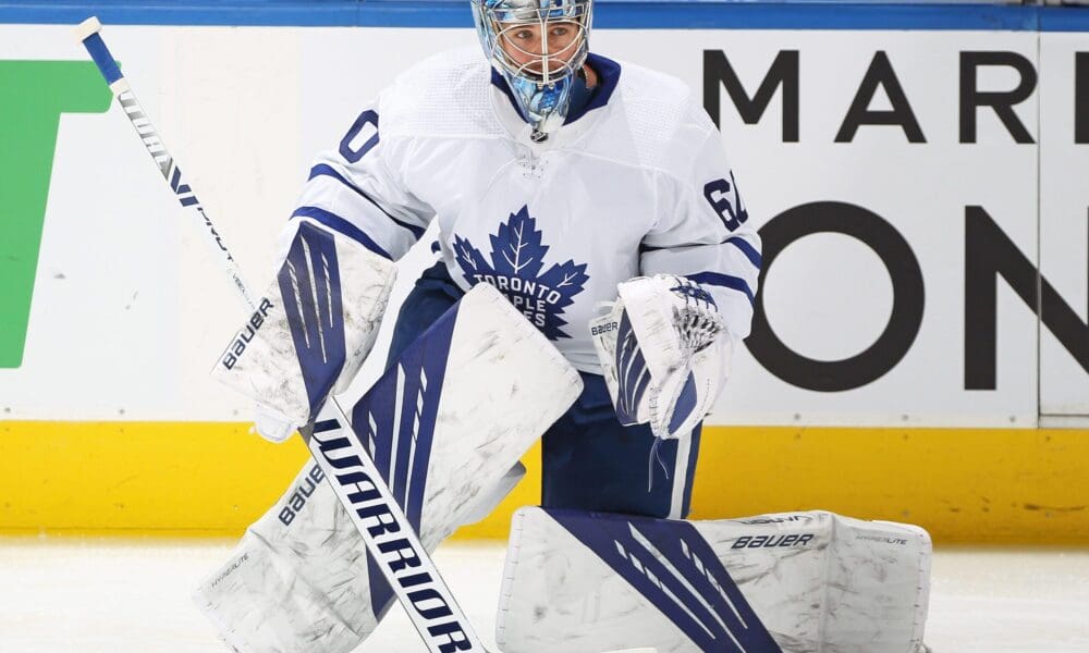 Toronto maple leafs outlet goalie jersey